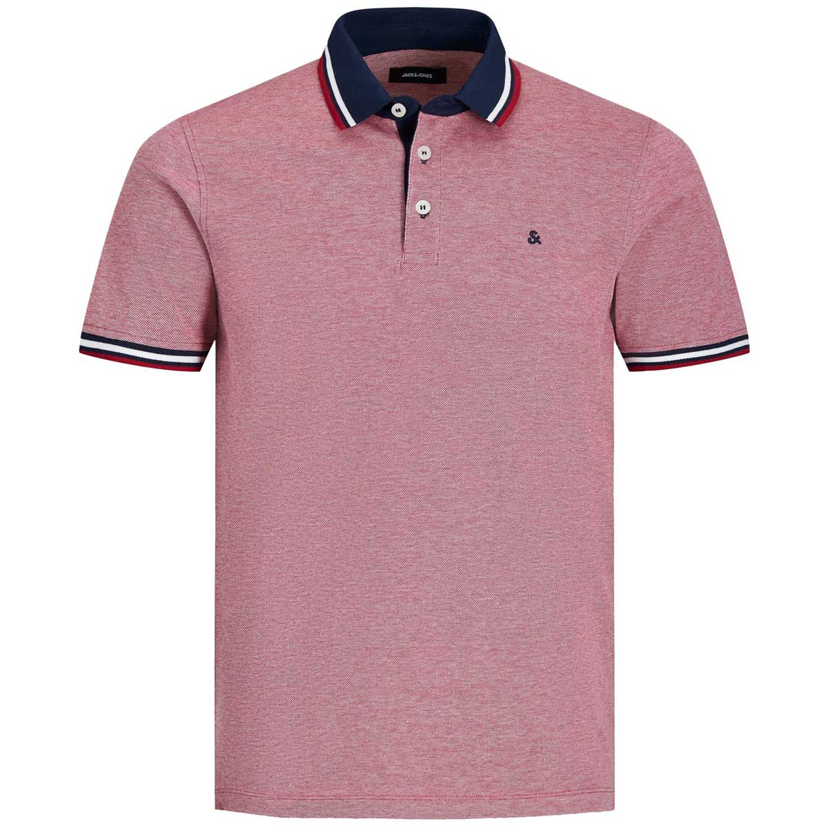 Jack&Jones Poloshirt mit Kontrastdetails rot Jack&Jones Poloshirt mit Kontrastdetails rot