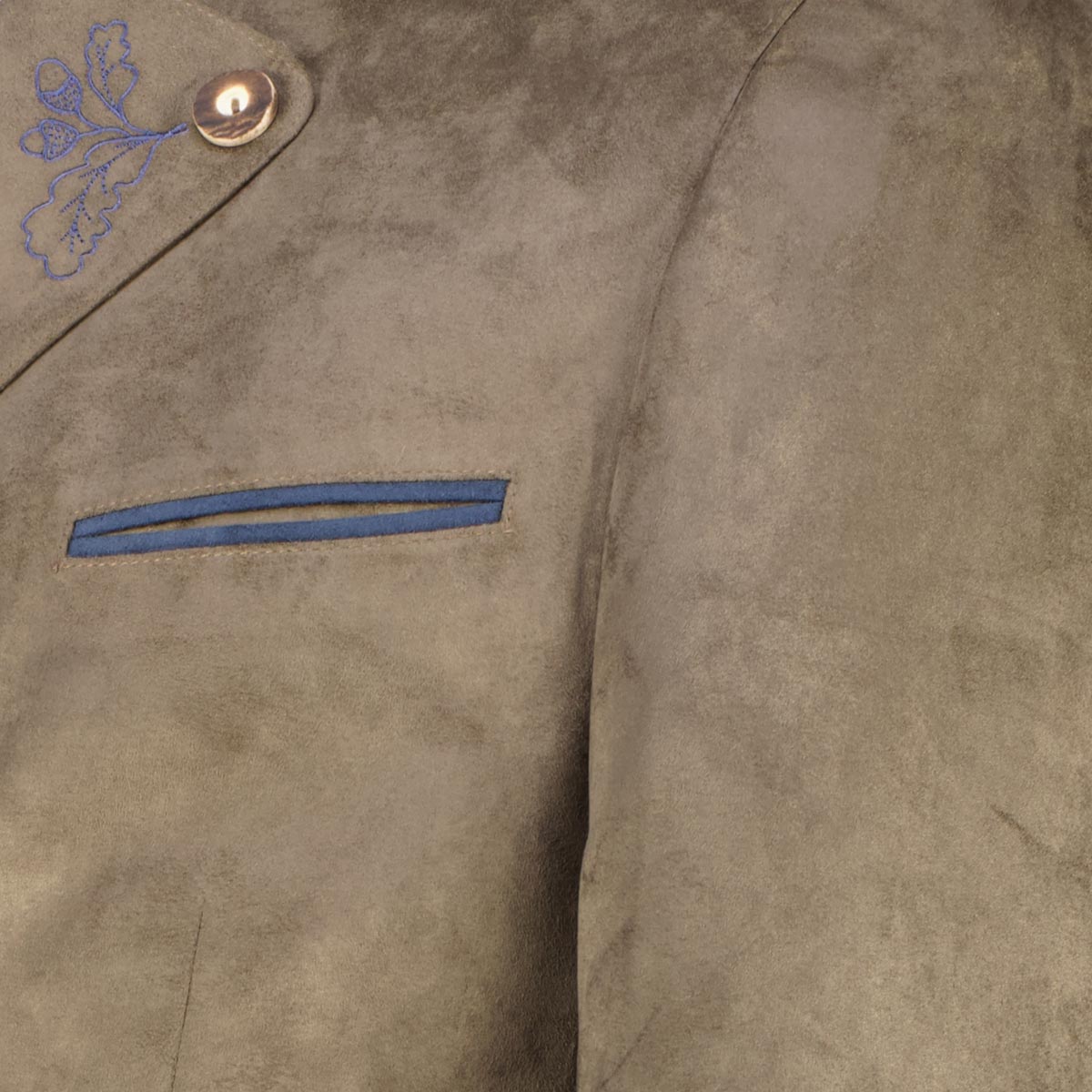 Weis Trachtensakko in Velours-Optik braun