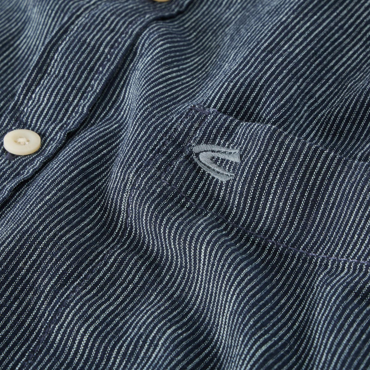 camel active Freizeithemd mit Streifen dunkelblau