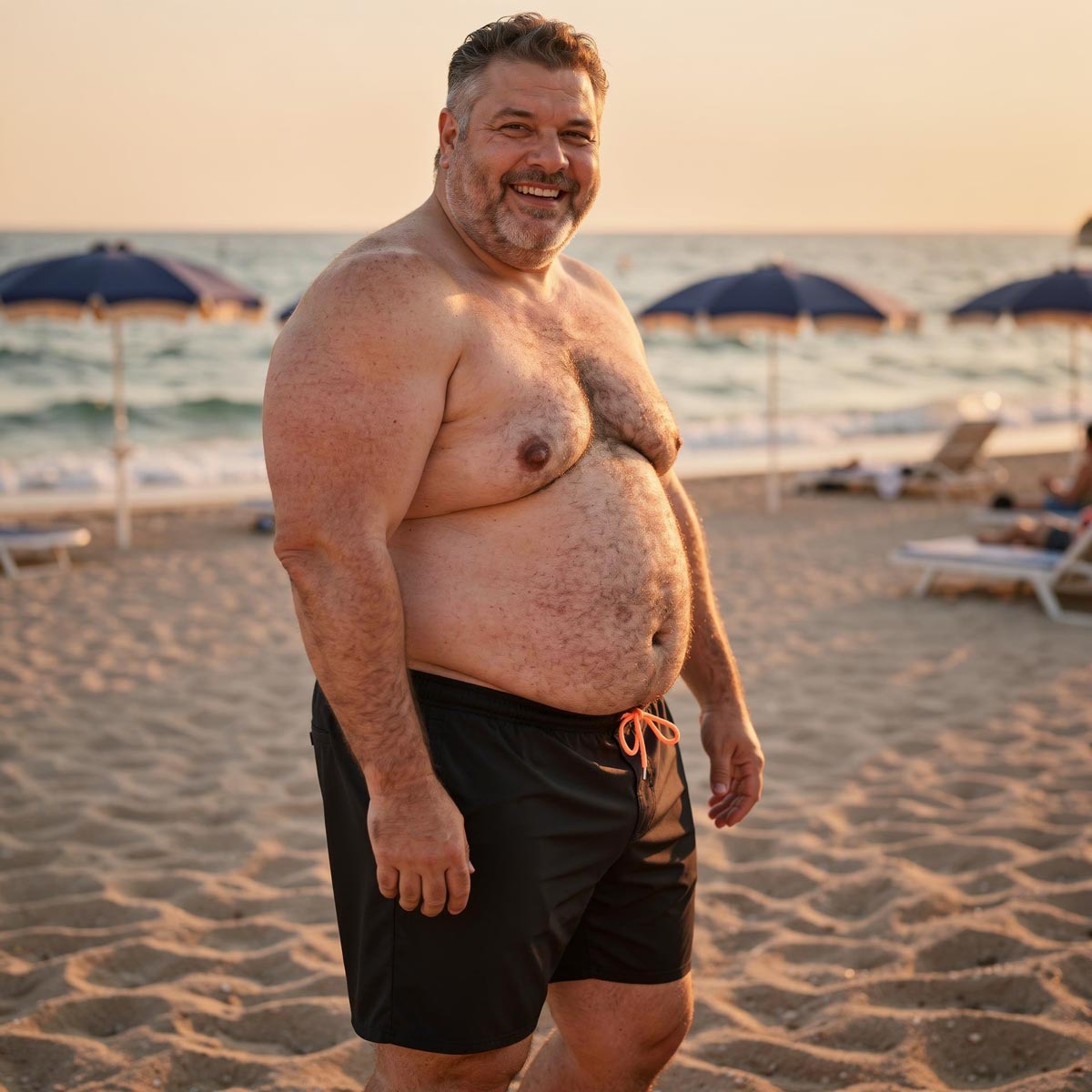 Pfundskerl Elastische Badeshorts für optimale Beweglichkeit  schwarz