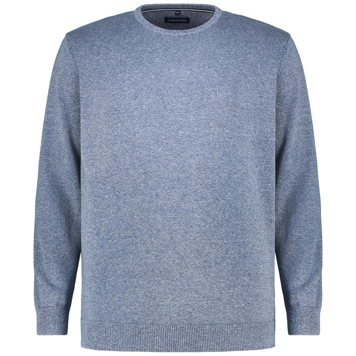 CASA MODA Strickpullover aus Baumwolle Farbe blau Größe: 3XL günstig online kaufen