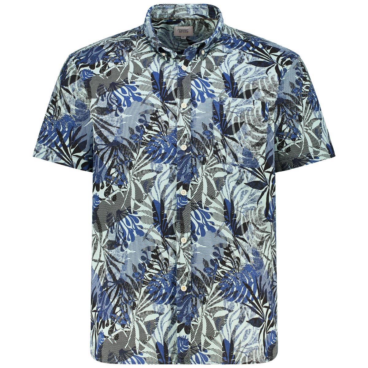 Freizeithemd mit floralem Muster