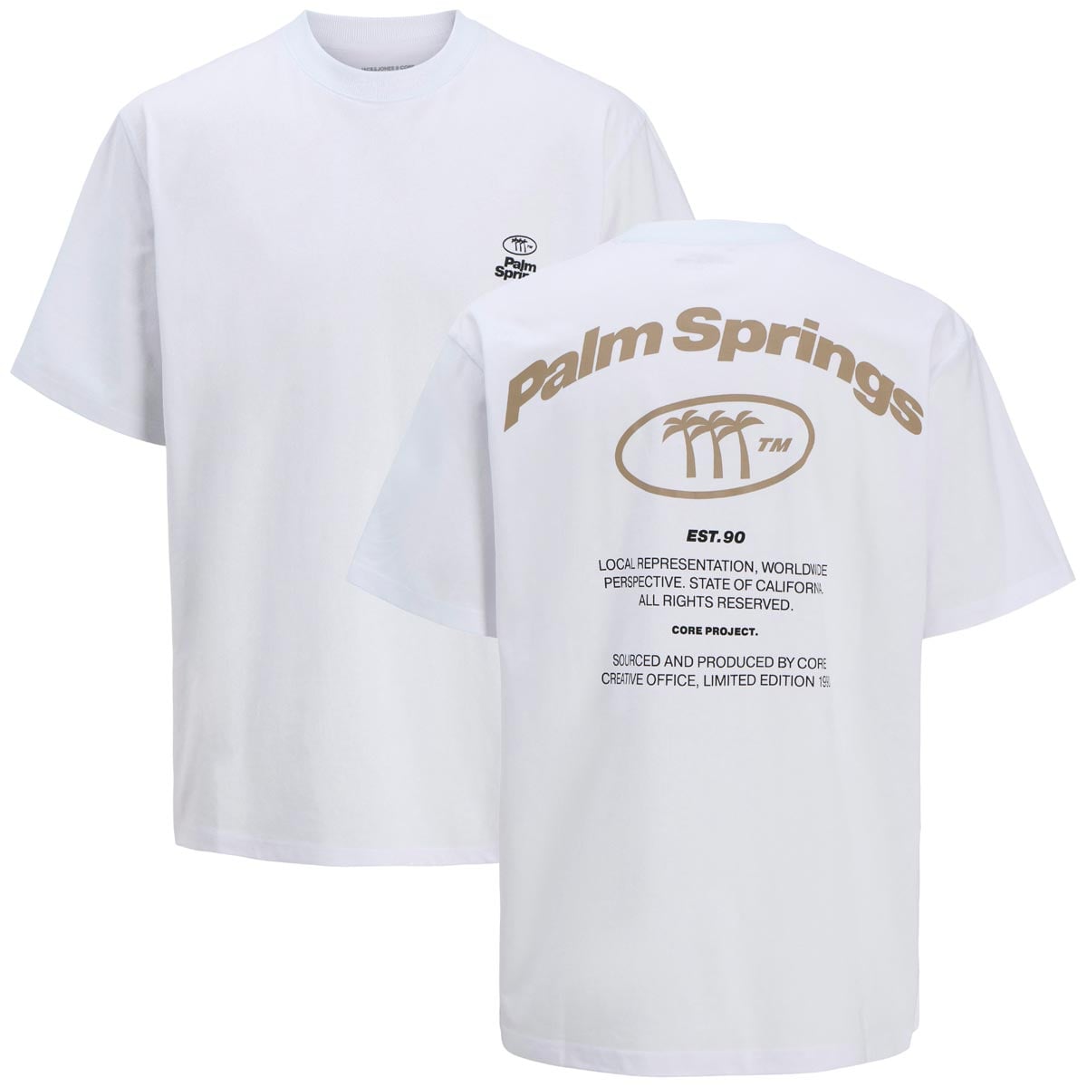 T-Shirt mit Print auf Vorder- und Rückseite T-Shirt mit Print auf Vorder- und Rückseite