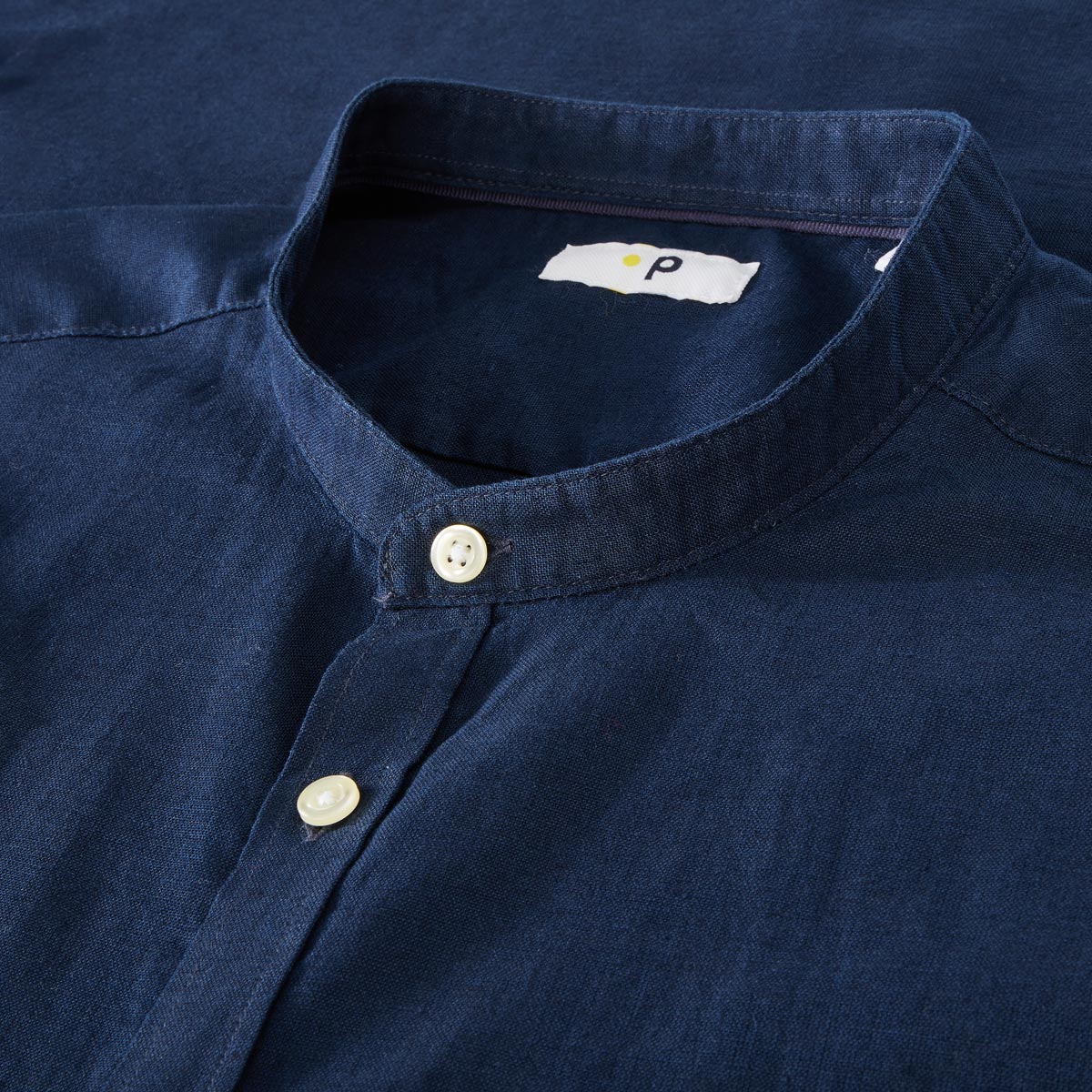 Pfundskerl Freizeithemd mit Leinen dunkelblau