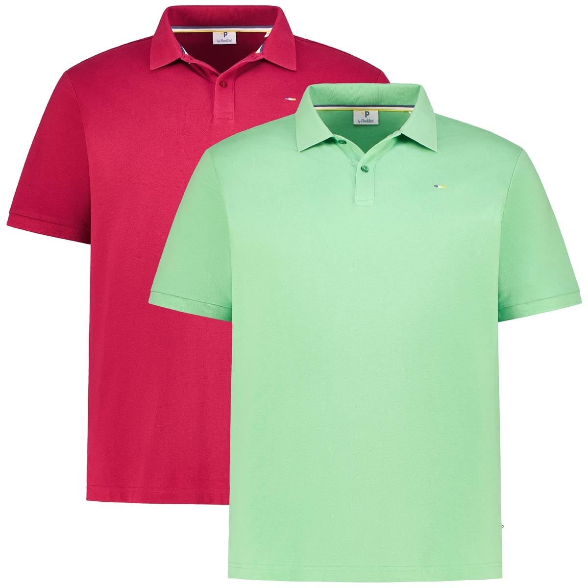 Pfundskerl Doppelpack Poloshirt Aus Baumwolle Farbe Beere/mint Größe, 3XL