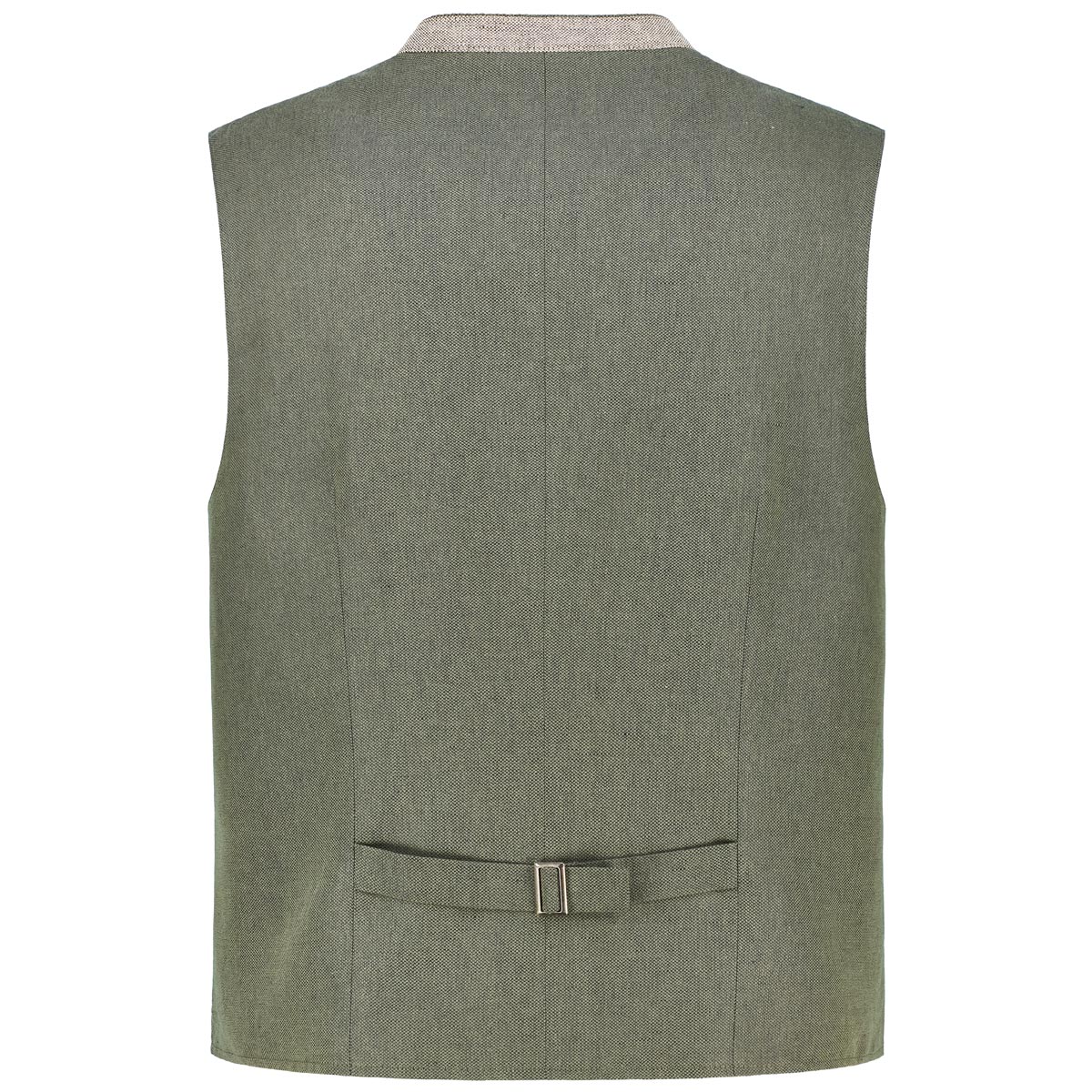 Weis Trachtenweste mit Leinen grün