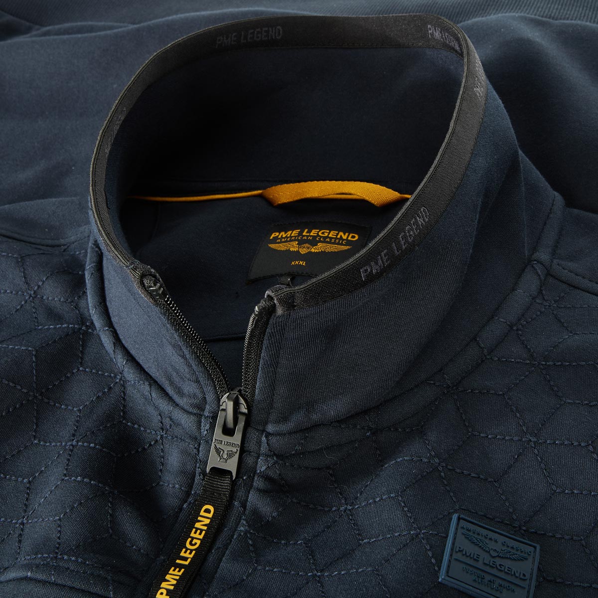 PME LEGEND Sweatjacke mit Elasthan dunkelblau