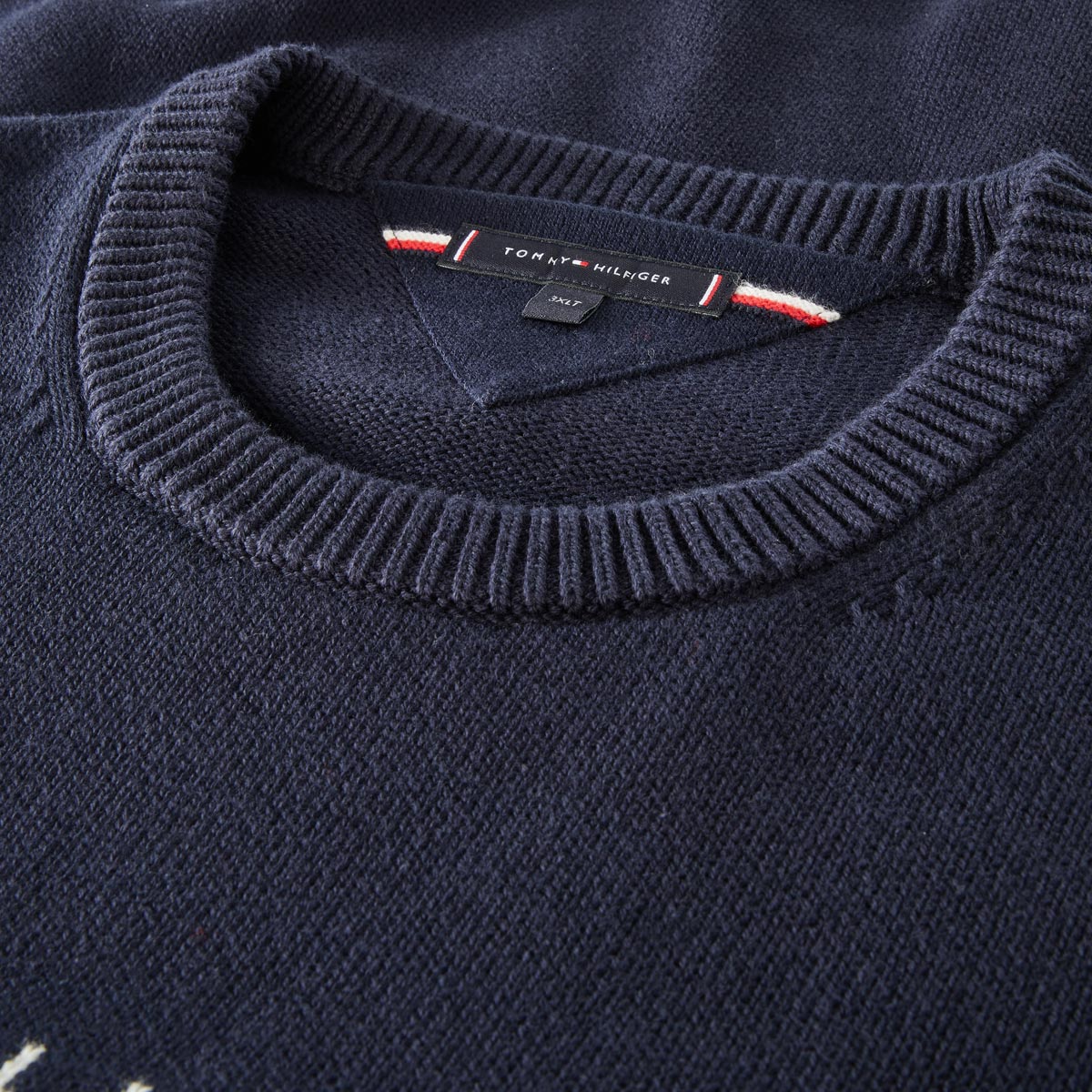 Tommy Hilfiger Pullover mit Norwegermuster blau/weiß