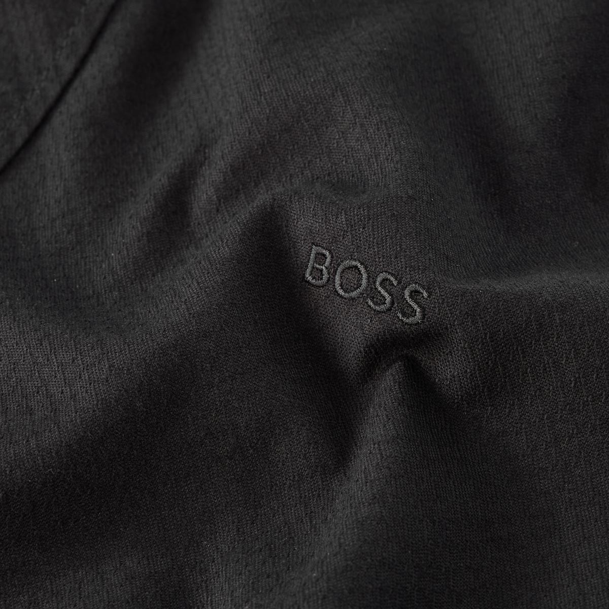 BOSS Freizeithemd mit Stretch schwarz