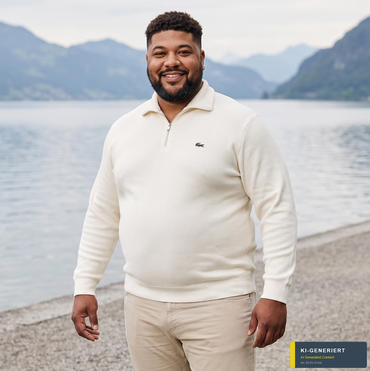 LACOSTE Sweatshirt aus Biobaumwolle weiß