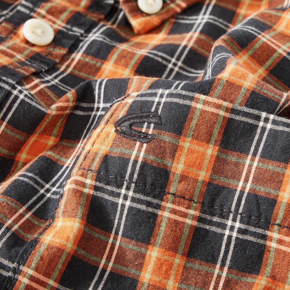 camel active Kariertes Freizeithemd orange