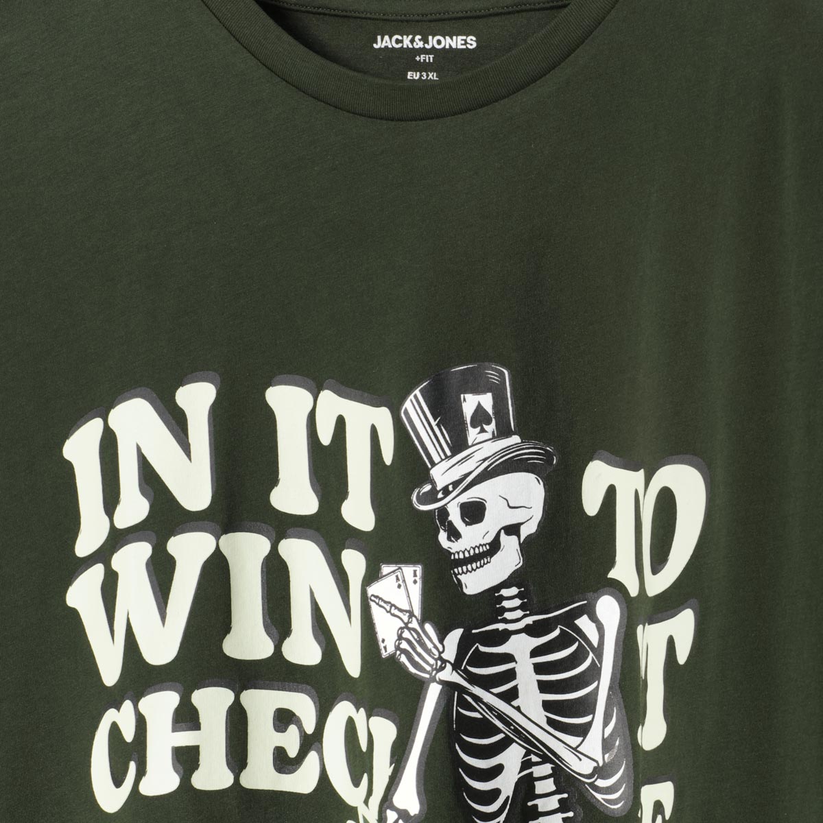 Jack&Jones T-Shirt mit Motiv-Print grün