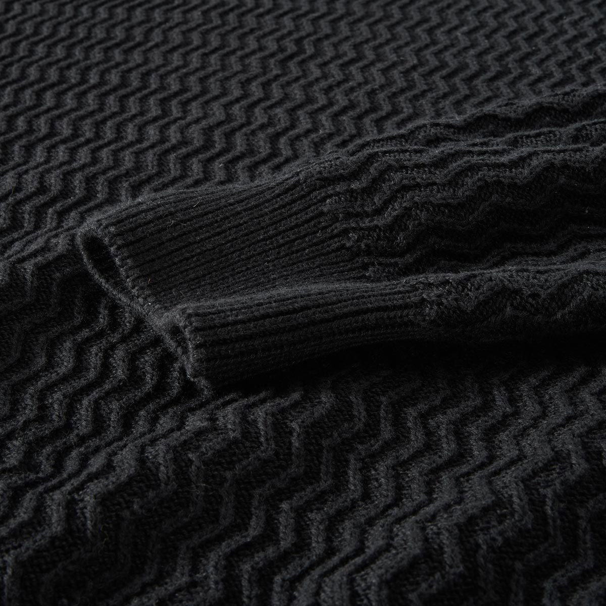 North Strickpullover aus Baumwolle schwarz