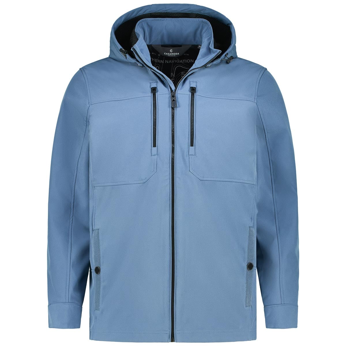 Casa Moda Softshell-Funktionsjacke, Winddicht Farbe Jeansblau Größe, 3XL