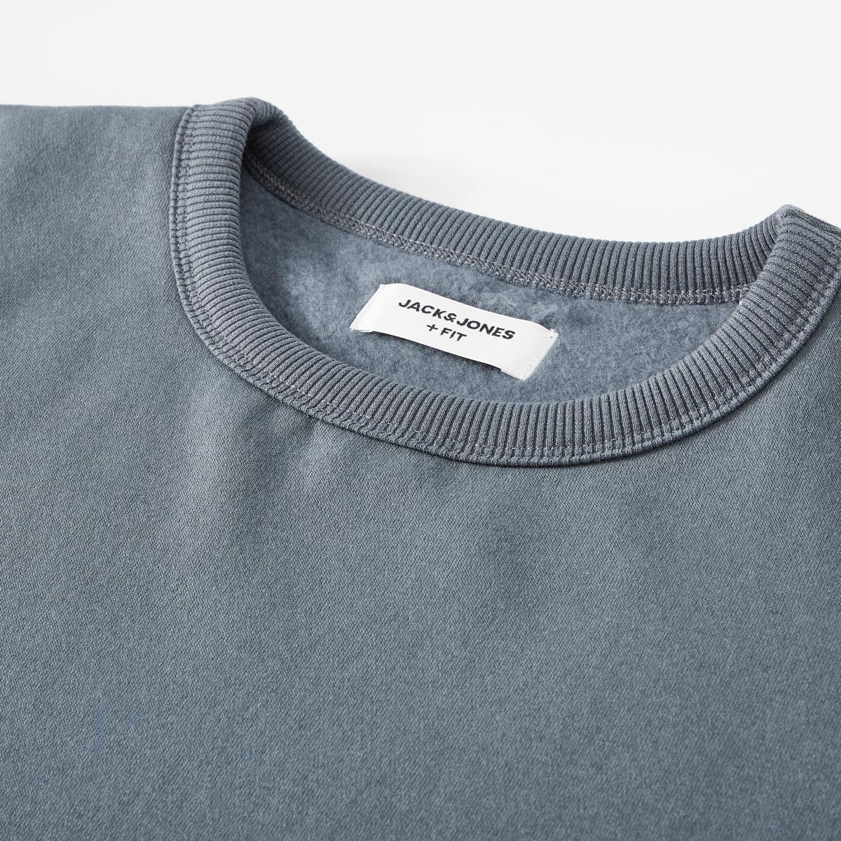Jack&Jones Sweatshirt mit Fleece-Innenseite grau