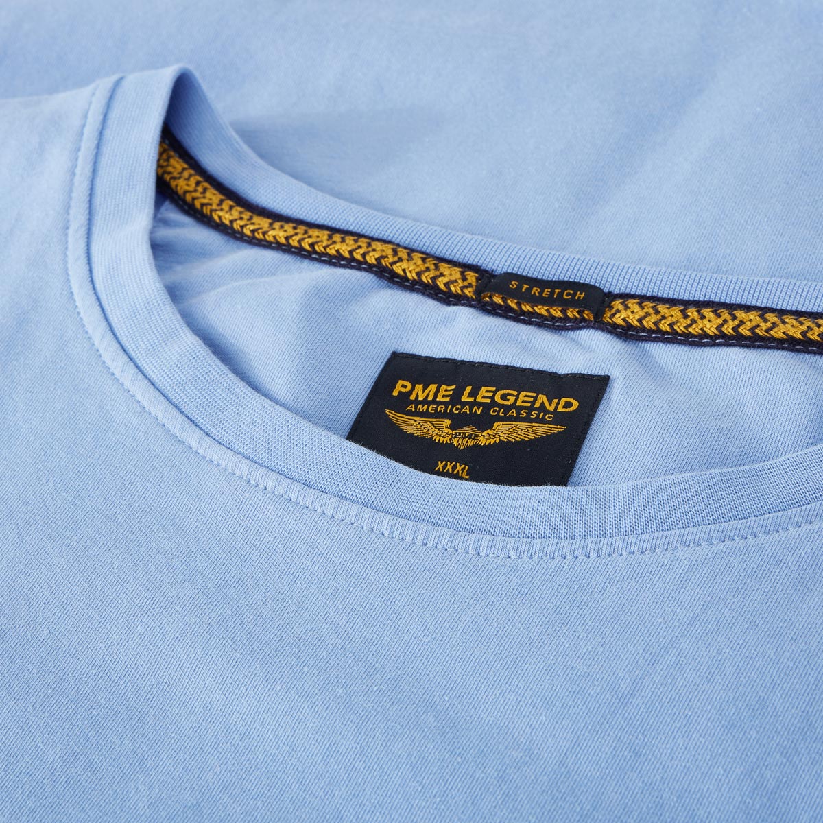 PME LEGEND T-Shirt mit Elasthan hellblau