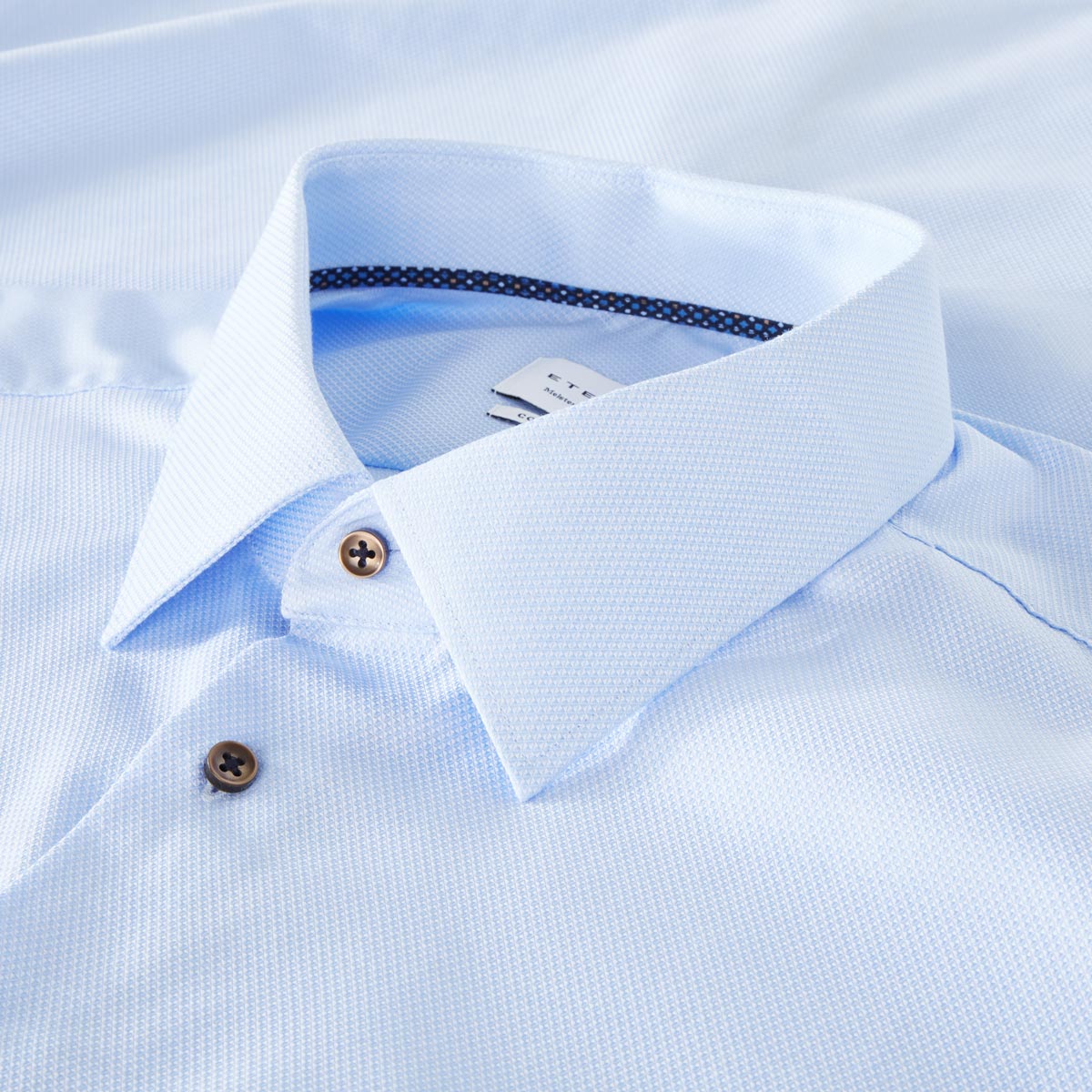 ETERNA Businesshemd aus Baumwolle, bügelfrei hellblau