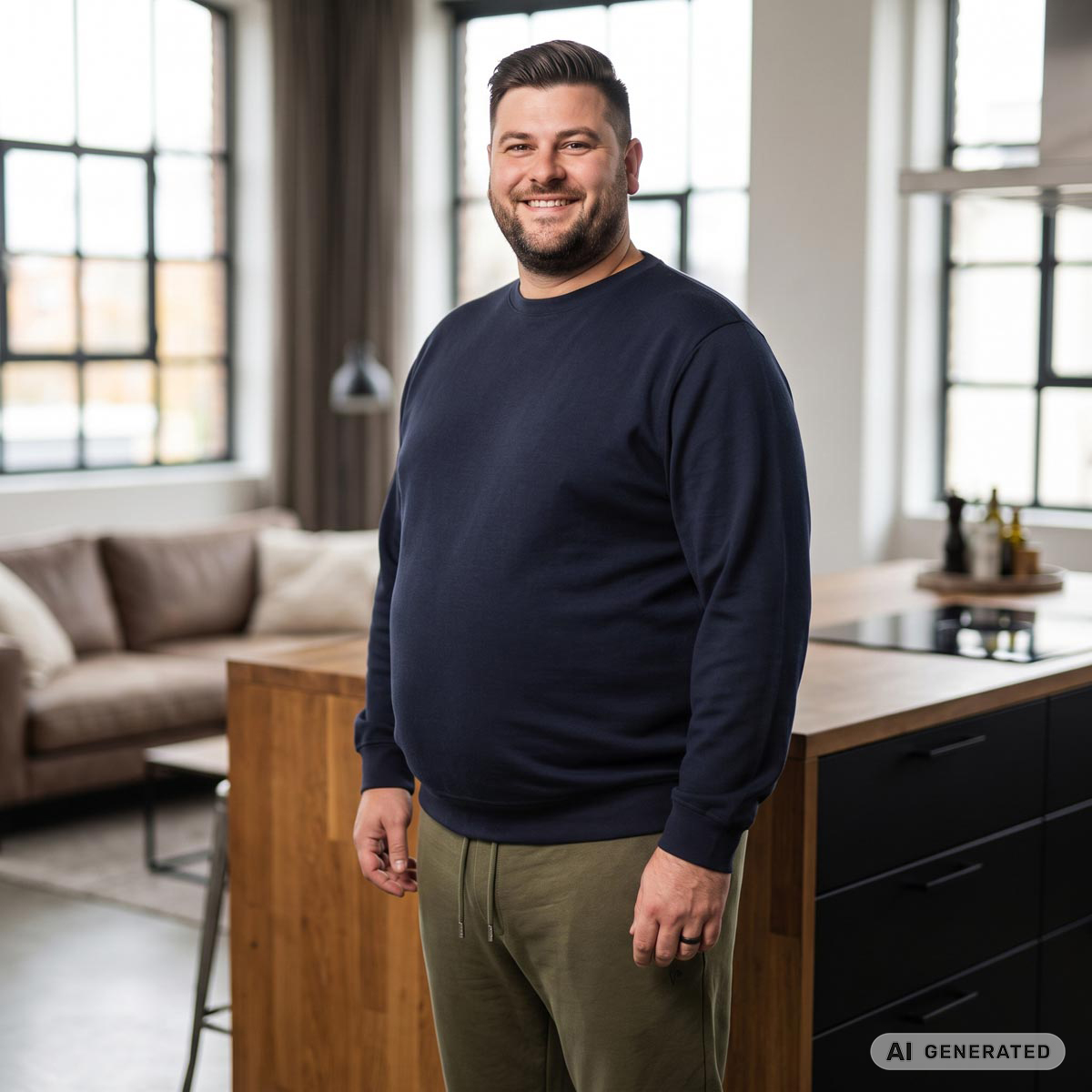 Pfundskerl Sweatshirt aus Baumwollmischung dunkelblau