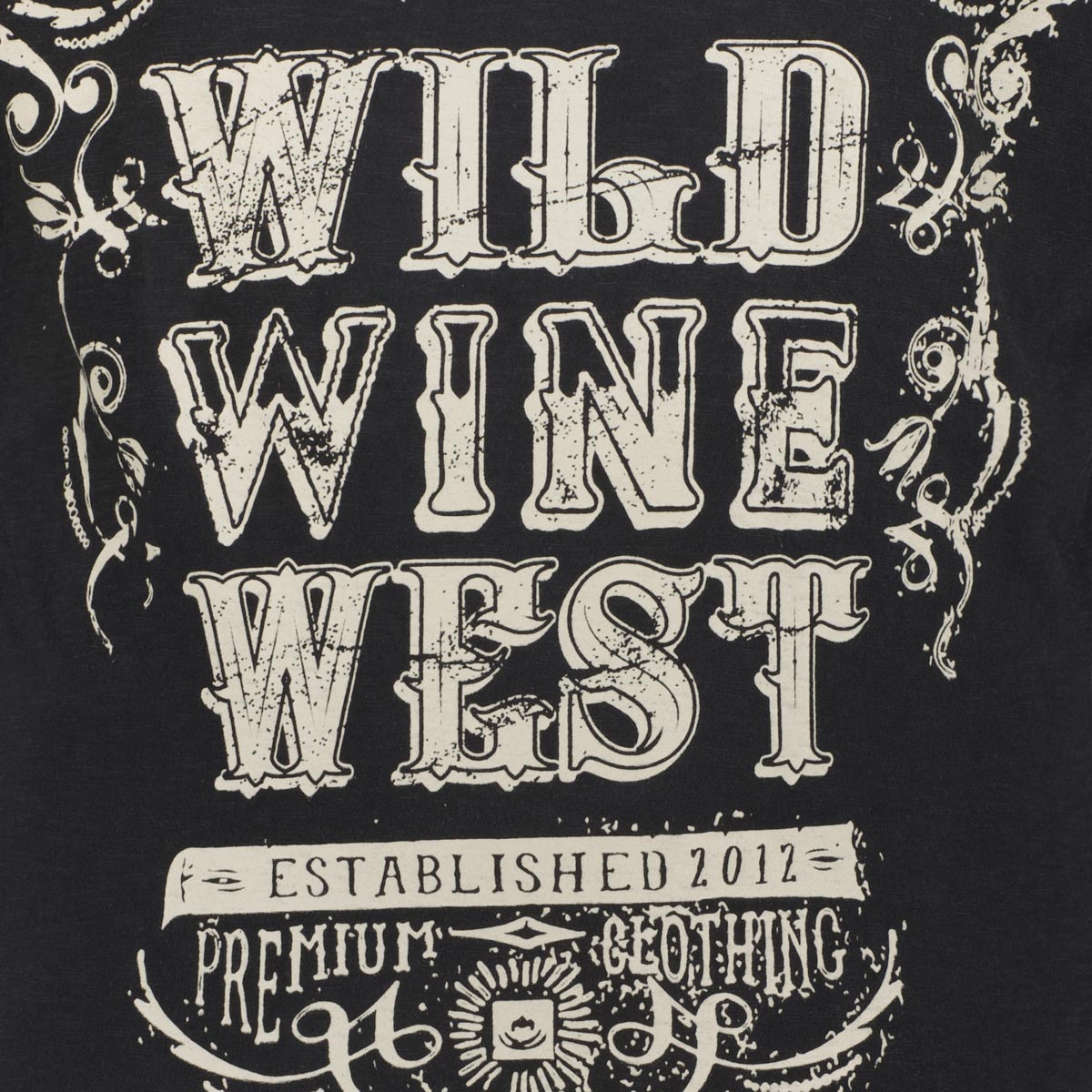 HangOwear T-Shirt mit Print auf Vorder- und Rückseite schwarz