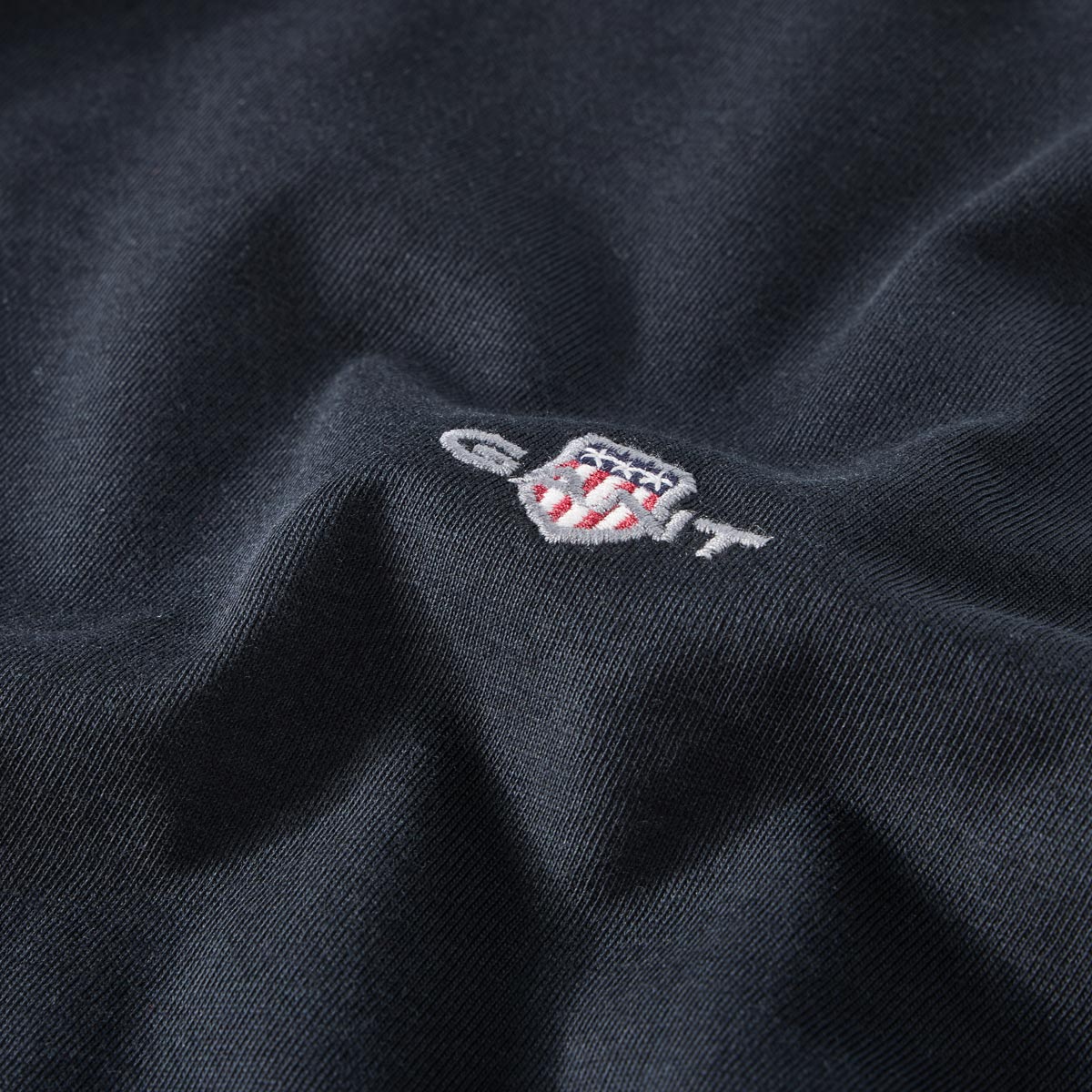 Gant T-Shirt aus Baumwolle schwarz