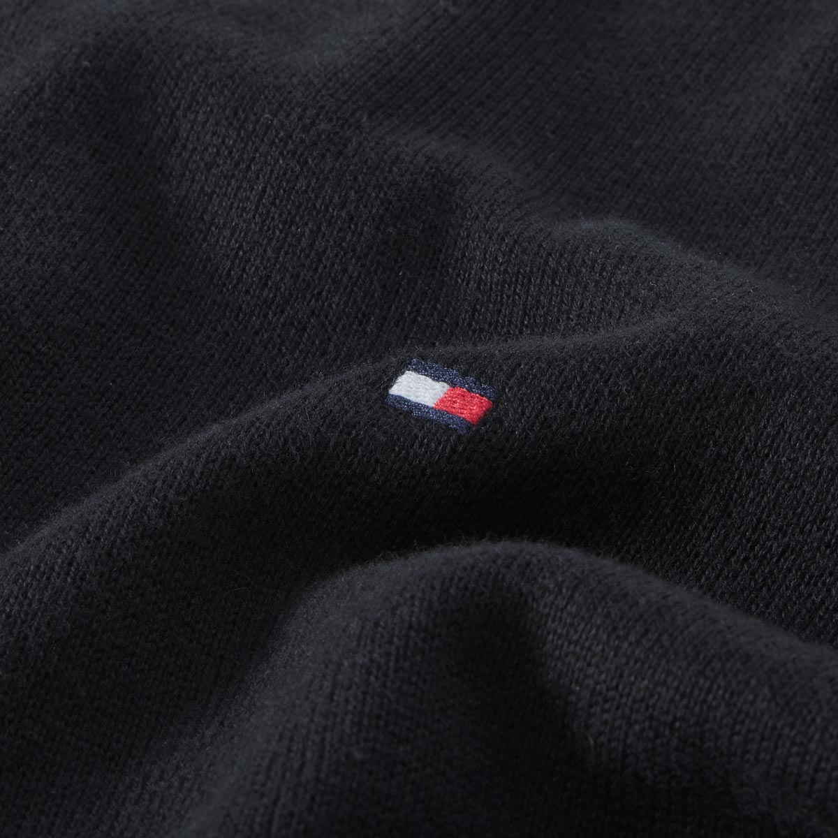 Tommy Hilfiger Feinstrickjacke mit Kaschmir schwarz