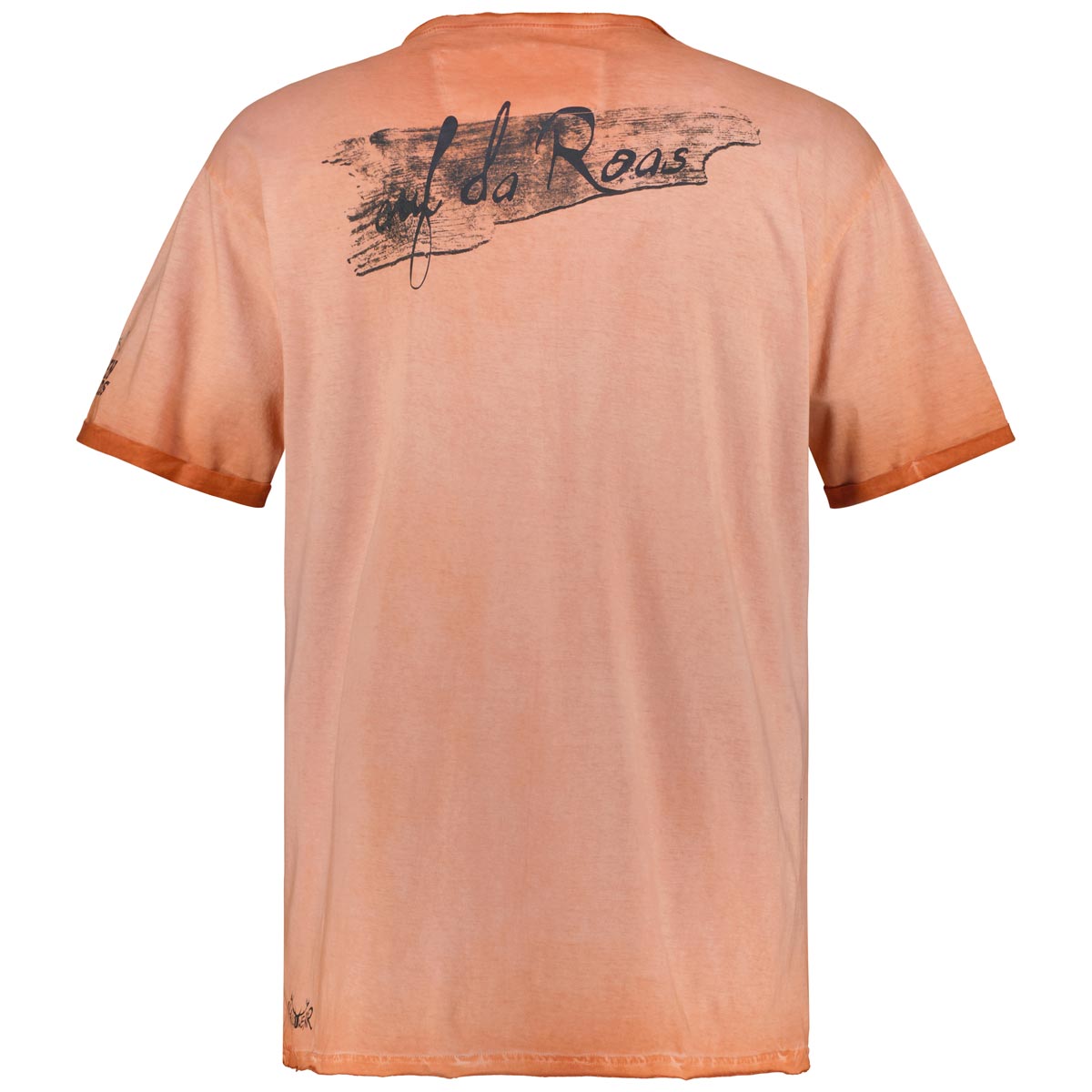 HangOwear T-Shirt mit Print auf Vorder- und Rückseite orange
