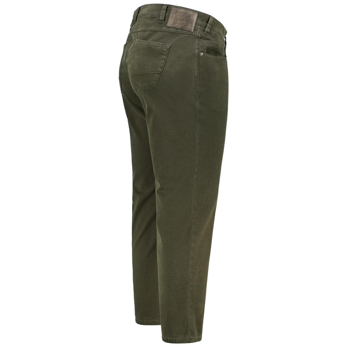 EUREX Jeans „Luke“ mit Stretch, Regular Fit oliv