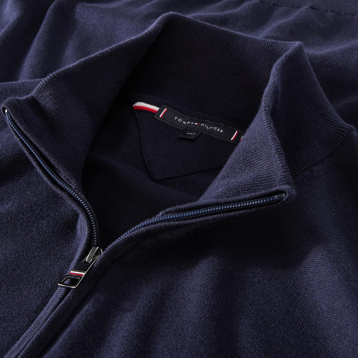 Tommy Hilfiger Feinstrickpullover aus Baumwolle marine