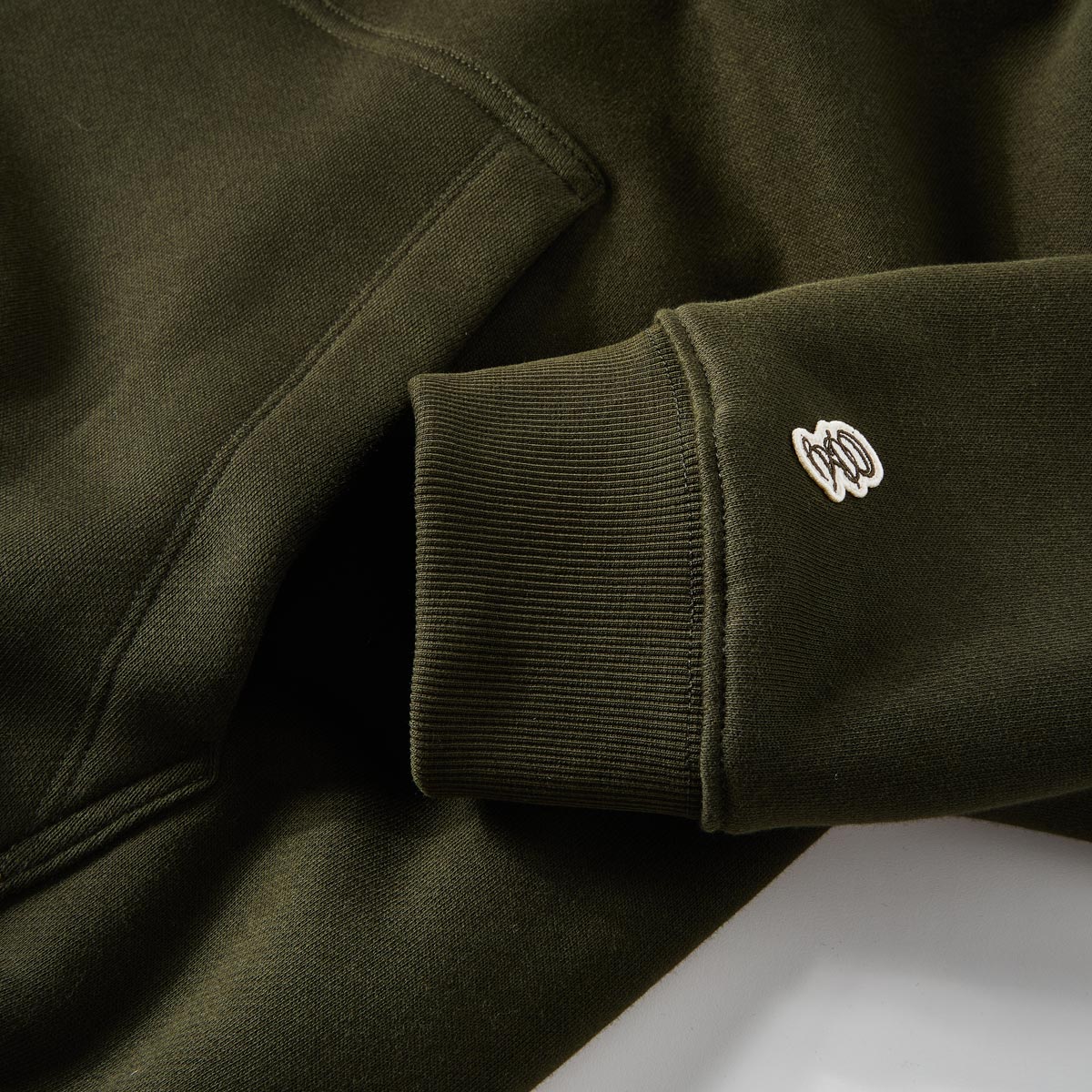 Jack&Jones Hoodie aus Baumwoll-Jersey oliv