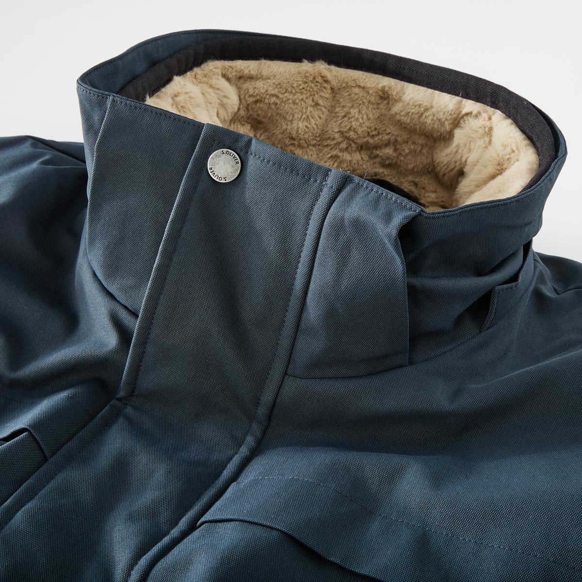 s.Oliver Fieldjacket, wasserabweisend blau