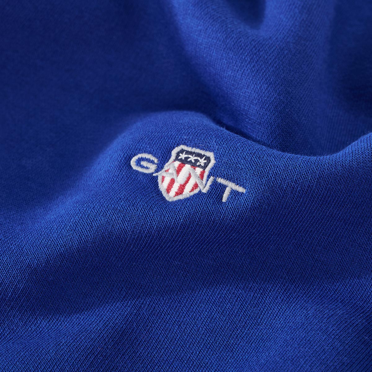 Gant Basic-Hoodie aus Baumwoll-Mix blau
