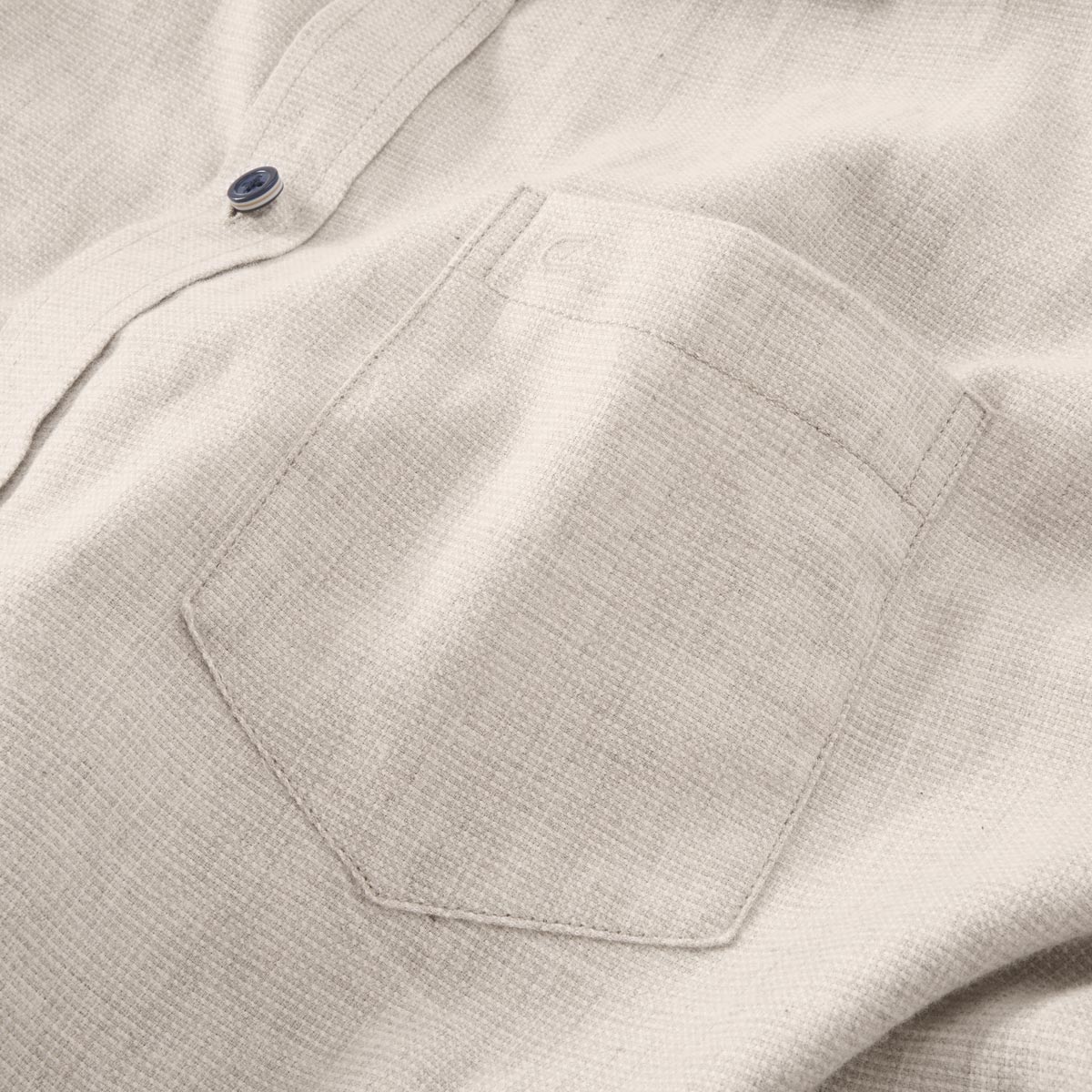 CASA MODA Freizeithemd aus Baumwolle beige