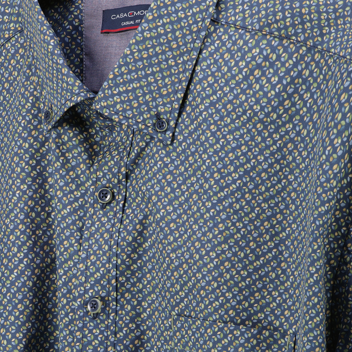 CASA MODA Freizeithemd mit Allover-Print grün