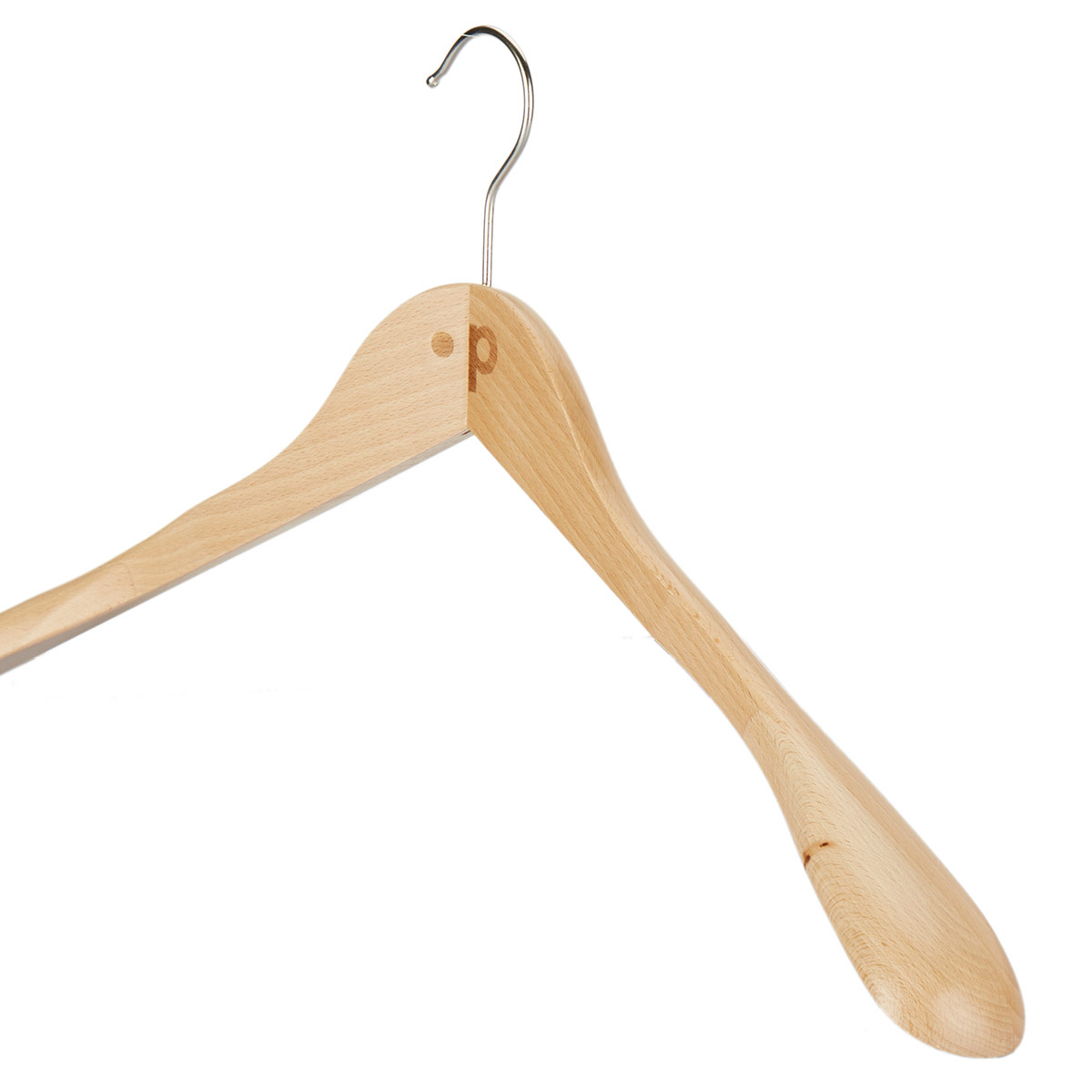 Pfundskerl Extrabreite Holz-Kleiderbügel natur