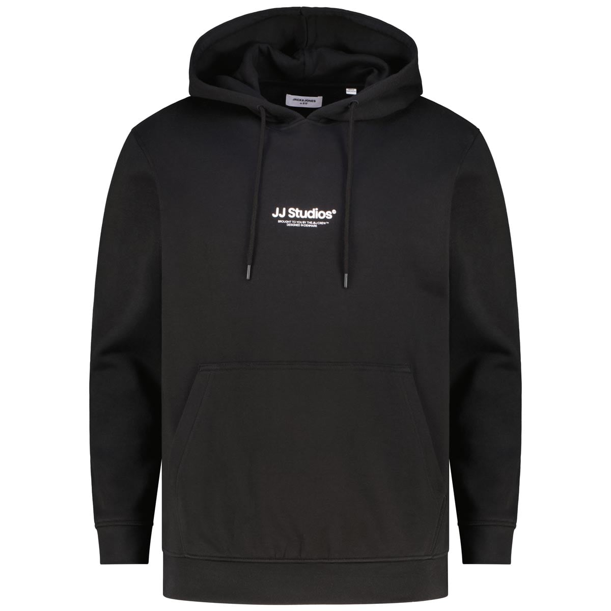 Jack&Jones Hoodie mit Label-Print Farbe schwarz Größe: 3XL günstig online kaufen