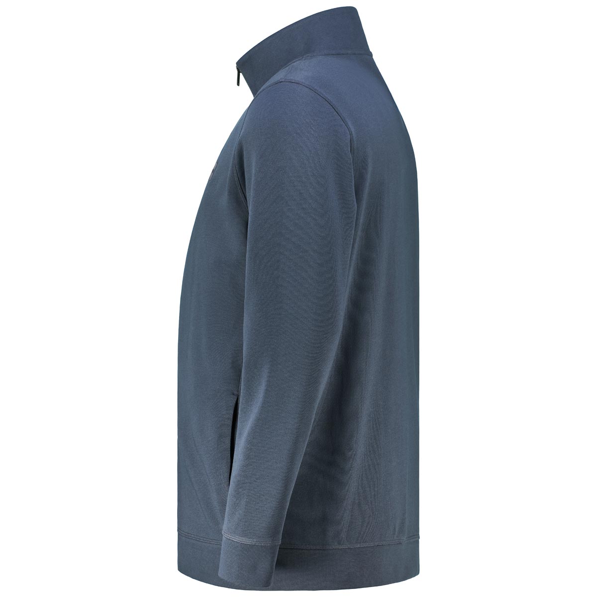 BOSS Sweatjacke aus Baumwolle dunkelblau