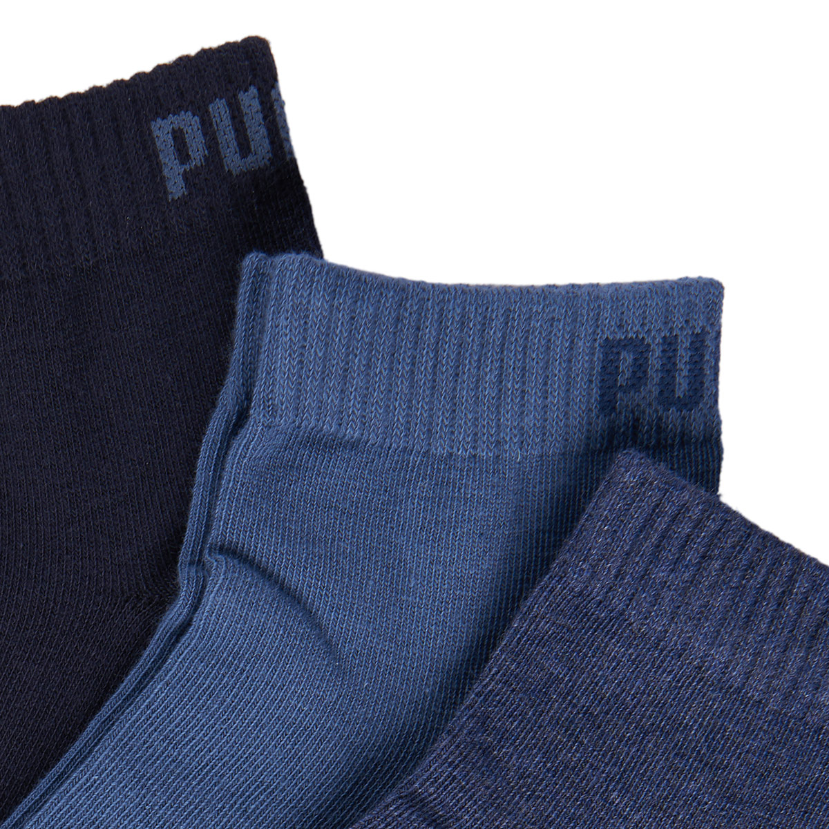 Puma 3er-Pack Sneaker-Socken blau