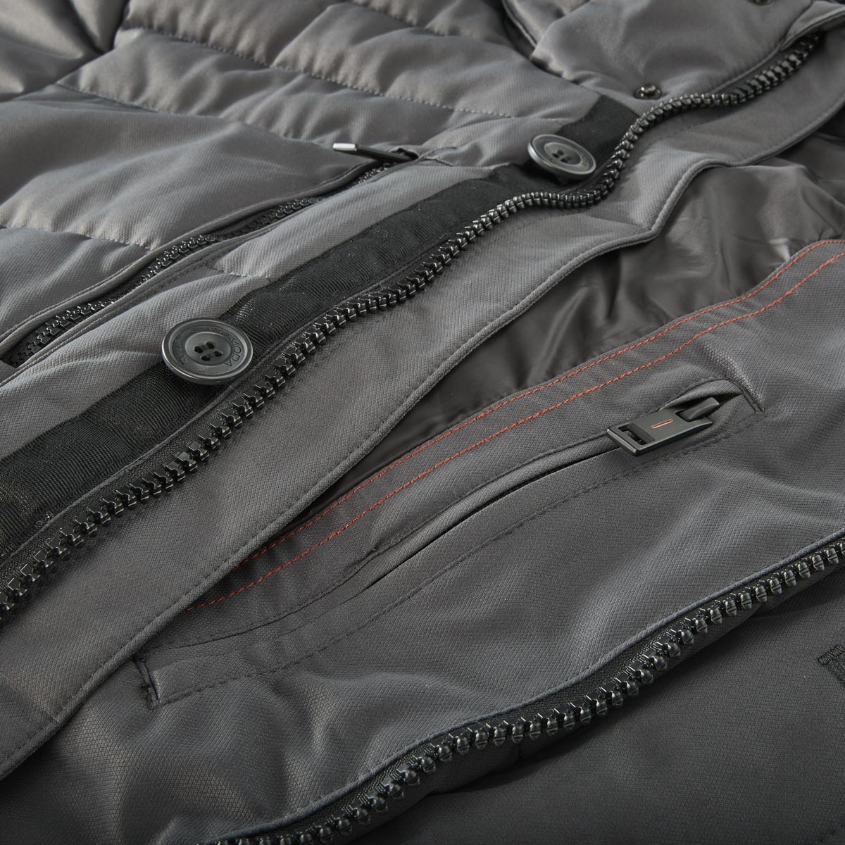 CASA MODA Wattierte Steppjacke, wasser- und windabweisend anthrazit