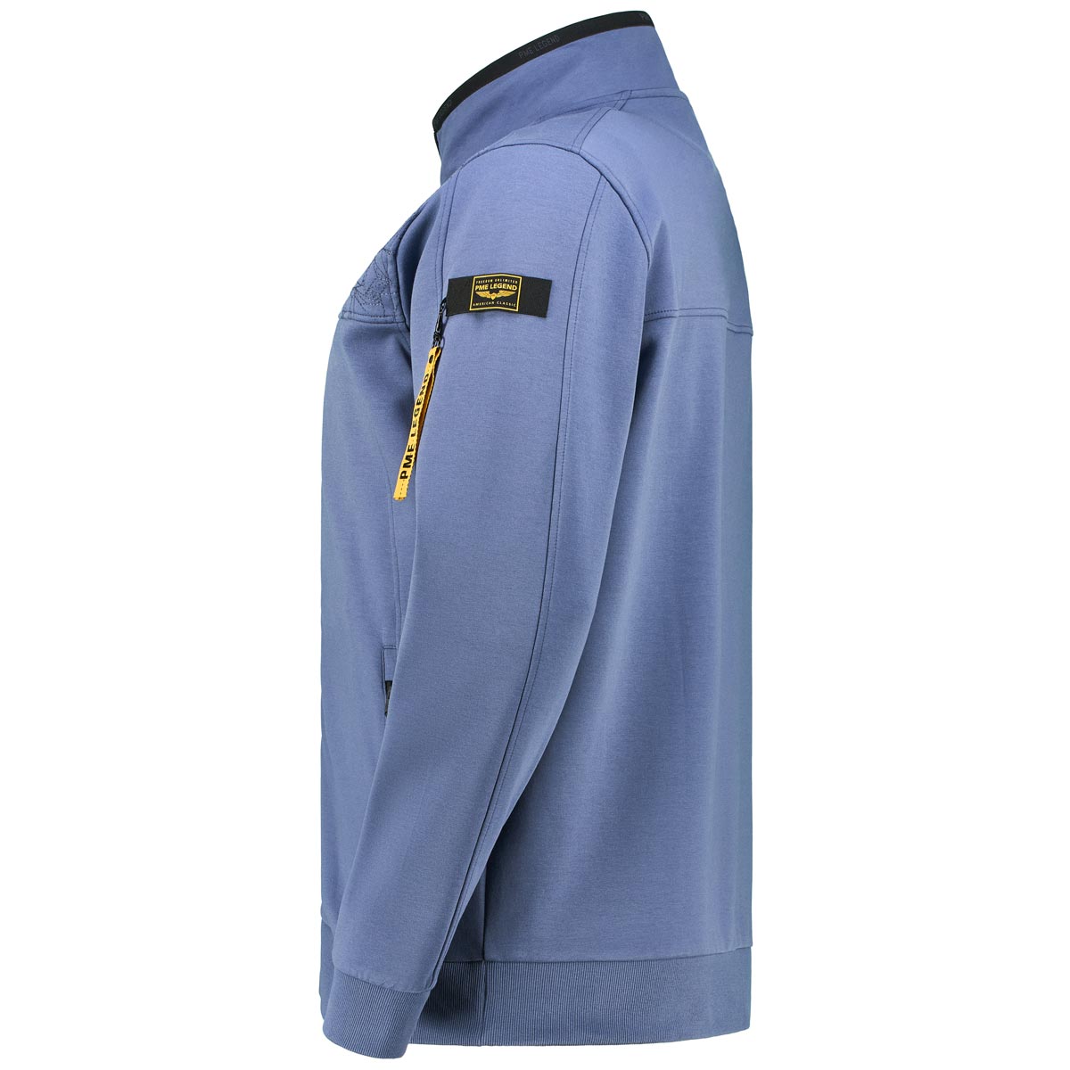 PME LEGEND Sweatjacke mit Stretch Farbe mittelblau Größe: 4XL günstig online kaufen
