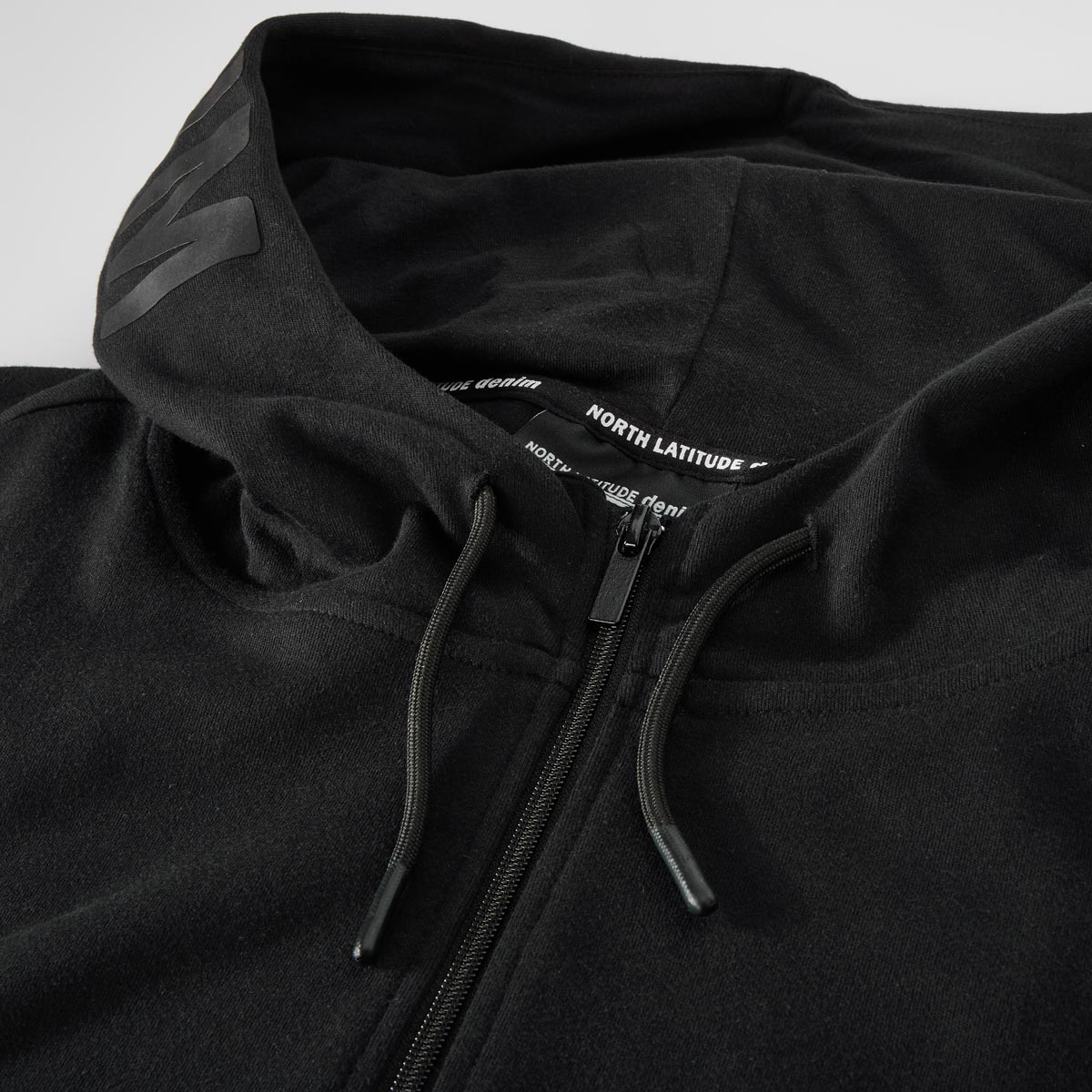 North Sweatjacke mit Label-Print schwarz