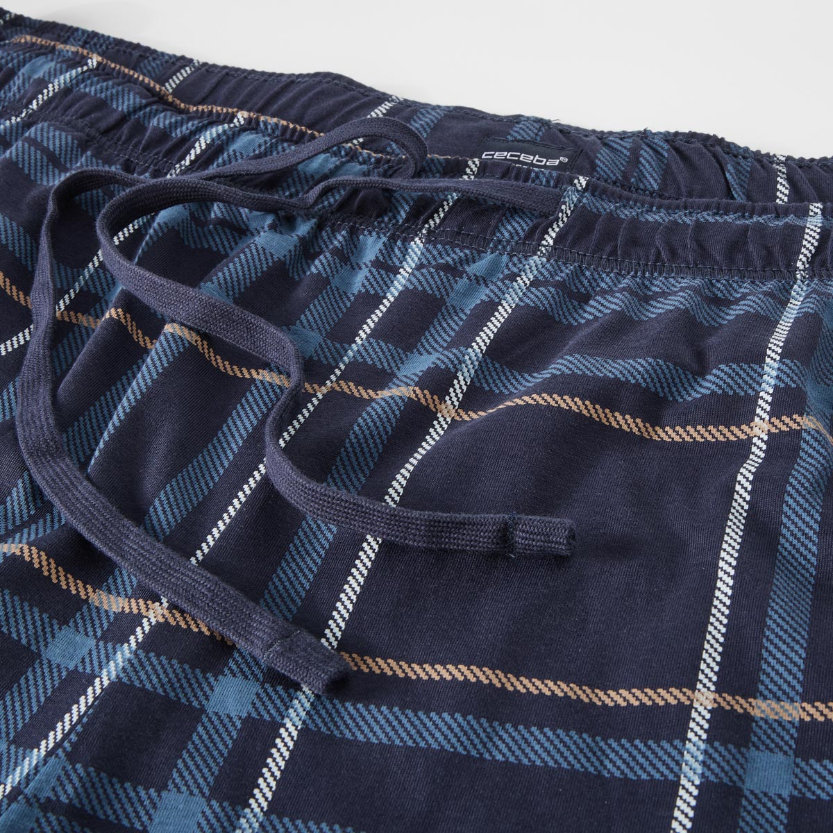 Ceceba Kurze Schlafhose mit elastischem Bund blau