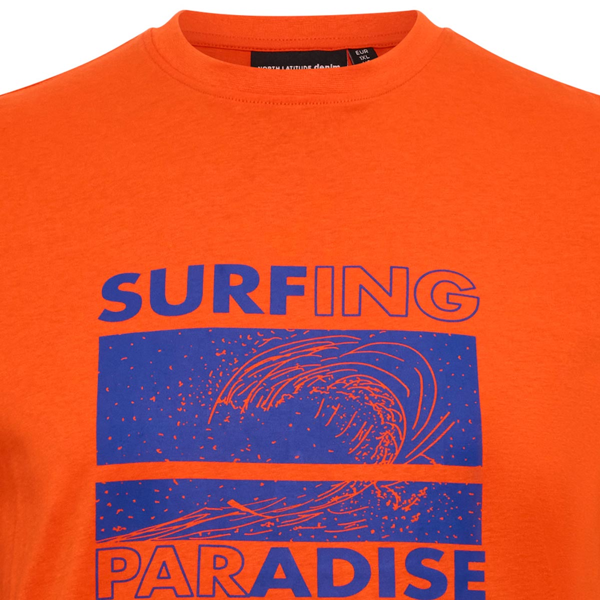 North T-Shirt mit Foto-Print orange