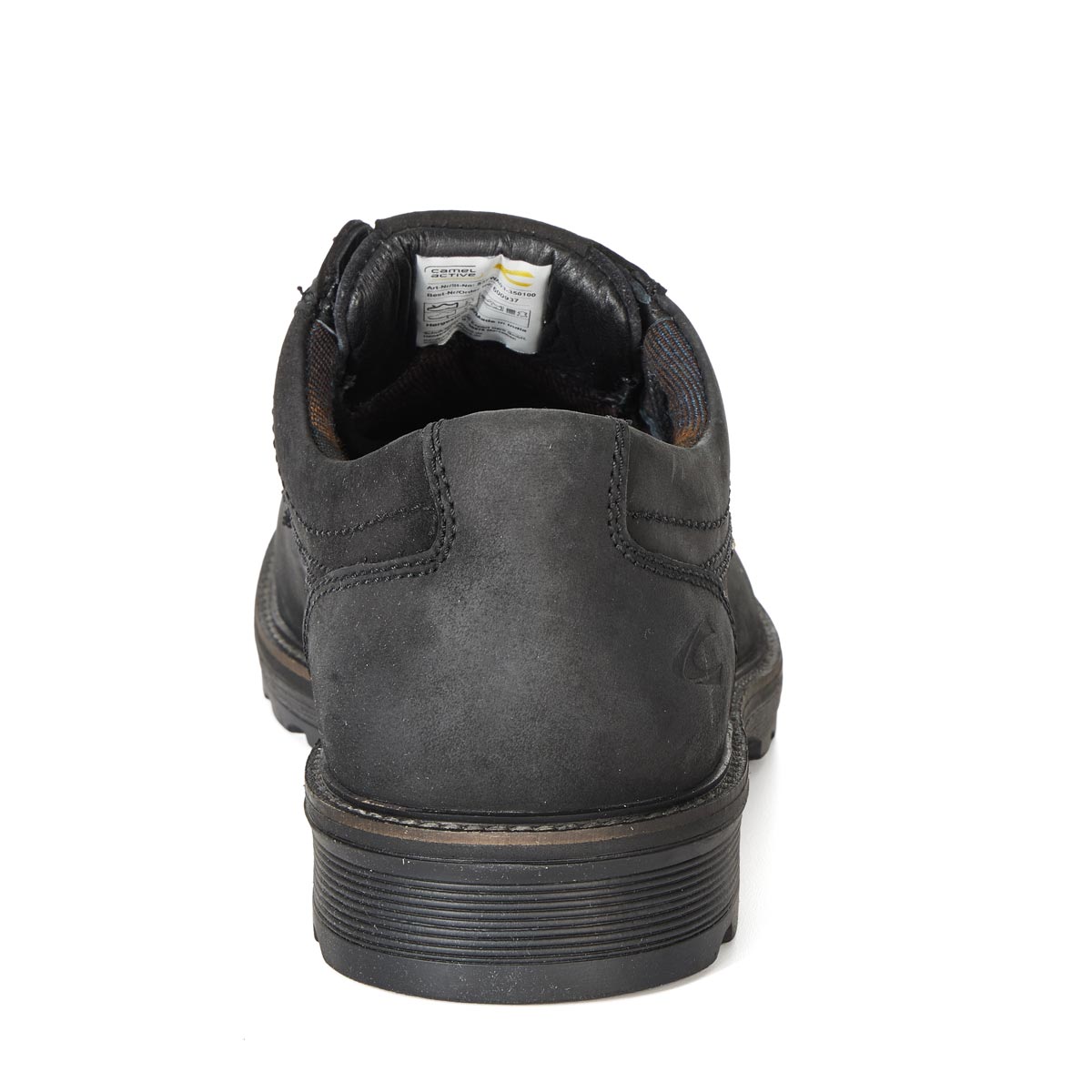 camel active Halbschuh "Oxford" mit Wechselfußbett schwarz