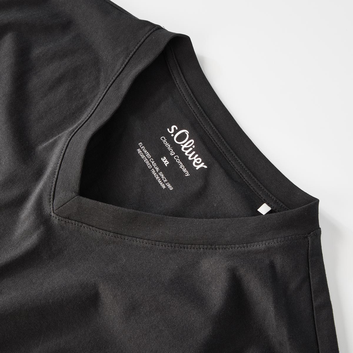 s.Oliver T-Shirt aus Baumwolljersey schwarz