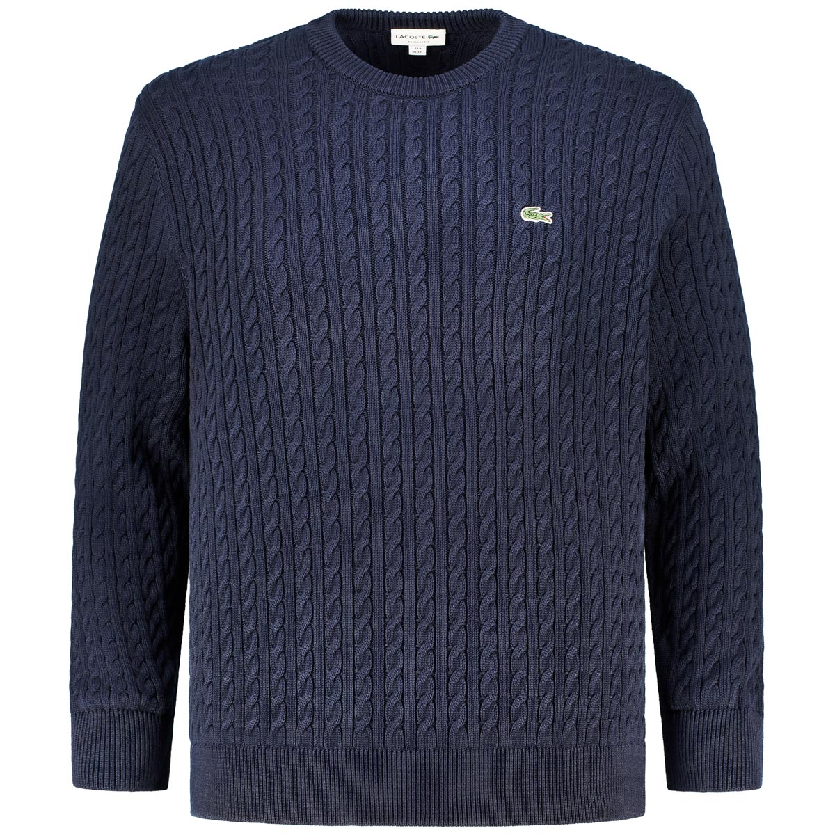 Zopfstrick-Pullover aus Biobaumwolle