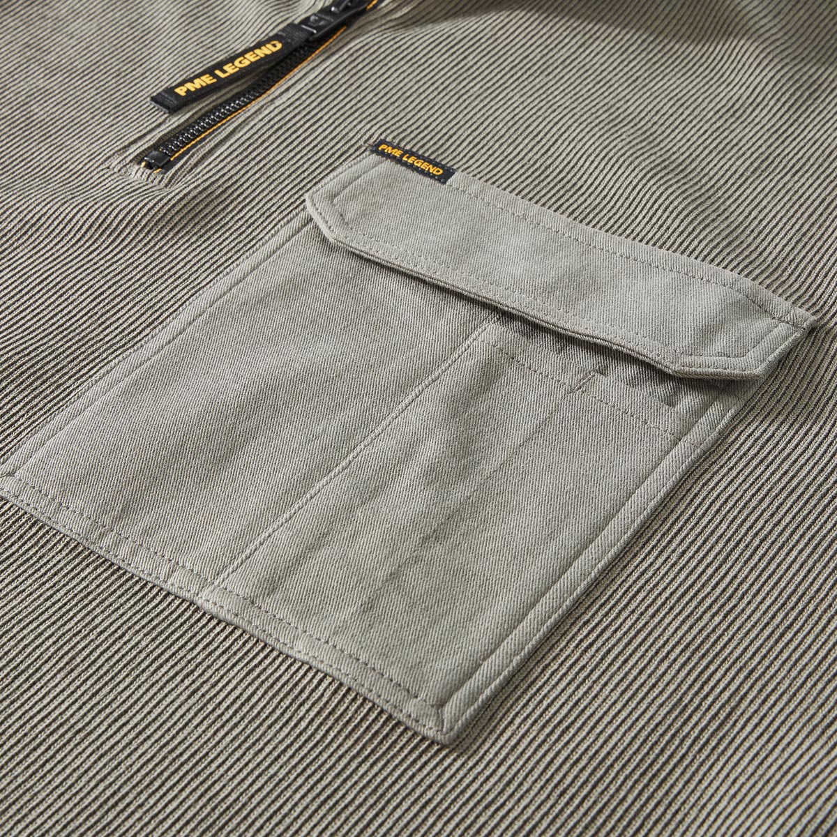 PME LEGEND Sweatshirt aus Baumwollmischung anthrazit