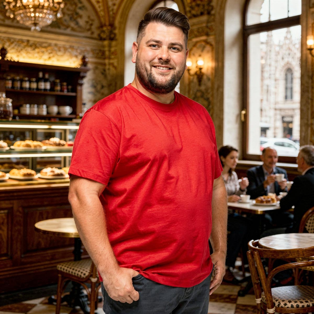 Pfundskerl Basic-T-Shirt im 3er-Pack  schwarz/royalblau