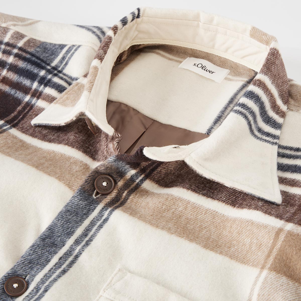 s.Oliver Overshirt aus Flanell schwarz