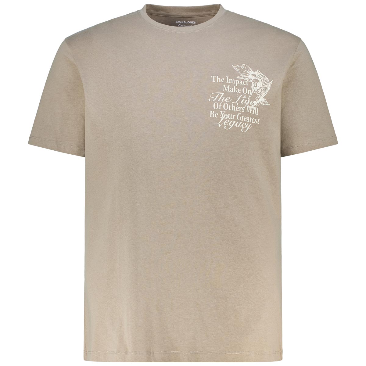 Jack&Jones T-Shirt mit Rückenprint khaki