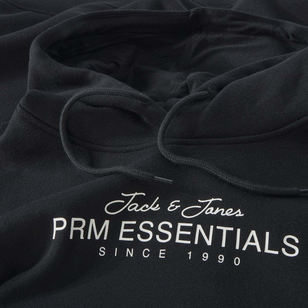 Jack&Jones Hoodie mit Label-Print schwarz